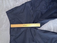 5.11 Navy Cargo Pants Regular Fit Waist 14 Twill Cotton/Poly Flat Front