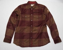 FjallRaven Women Canada LS Shirt (S) Autumn Leaf / Bordeaux Red 90835