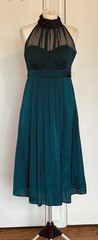 Principles Jade Special Occasion Party Dress Size 12 Silk Bodice & Satin Dress
