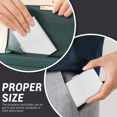 RFID Blocking Credit Card Holder Slim Aluminum Metal Wallet Case