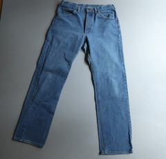 Vtg Lee Riders Blue Jeans Denim Workwear Union USA 34 x 32 Measure 32 x 30.5