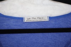 Free People Sienna Snap Cuff Long Sleeve Top Forever Blue Size: XS