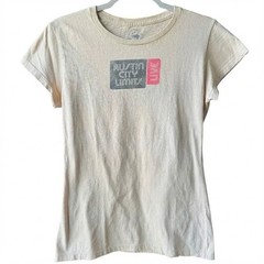 Austin City Limits Tan Short Sleeve T-Shirt Size Large