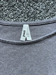 Pact Women’s Tan Gray Dolman Short Sleeve Round Neck Organic Cotton Knit Top XL