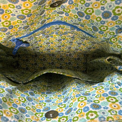 Vera Bradley English Meadow Laura Cinch Tote Bag quilted Floral Cotton Large