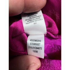 Chico’s Pink Purple Ombre Floral Button Down 3/4 Sleeve Tunic Top Women’s