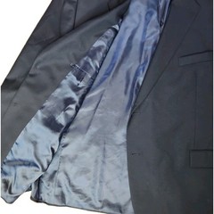 Ralph Lauren BLACK LABEL Jacket Mens 52R Sports Coat Blazer Silver Buttons Wool