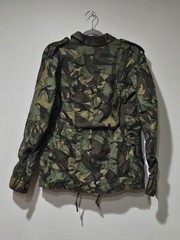 Howe & Dumar Jacket Mens Medium Green Camo Military Canvas Field Coat Lined