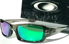 NEW Oakley FIVES Squared Grey Smoke POLARIZED Galaxy JADE Mirror Sunglass 9238