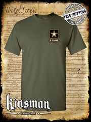 US Army Logo Crest T-Shirt / United States of America Military Official Licensed