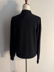 EUC Varley DoubleSoft Betsy Funnel Neck Sweatshirt Black Size Small