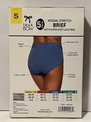 NEW Black Bow Women’s 5 Pack High Waist Modal Brief All Sizes!