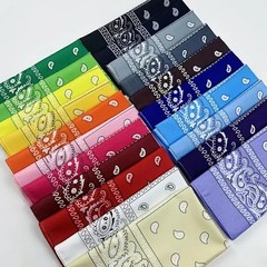 2 X Paisley Print Bandana 100% Cotton Head Warp Scarf Face Mask – USA Seller
