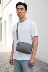 Charcoal Gray Calvin Klein Man Toiletry Bag