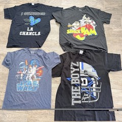 Random Lot of Graphic T Shirts 16 Mixed All Sizes Pre-Owned