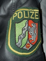German NRW Polizei Leather Jacket 2007 – Size 24