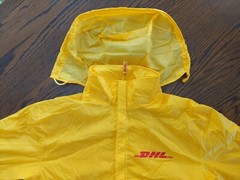 Reflective Yellow Nylon Work Jacket M Mens Lightweight Reflective Delivery Rain