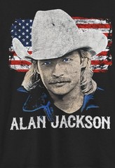 Alan Jackson USA Flag Vintage 90s Country Music T-Shirt S Men Women Unisex