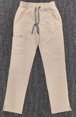 NEW!!! FIGS Tan Track Pants Fit Technical Fabric XXS Extra Extra Small