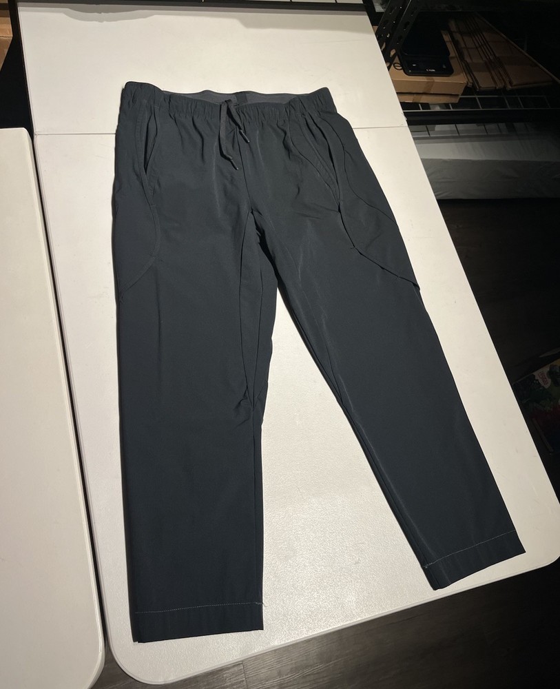 Paskho Pants Men’s XL Black Tech Performance Stretch Nylon Elastane 28” Inseam