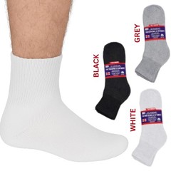 Diamond Star Diabetic Ankle Socks for Men & Women – Non-Binding Cushioned Cot…