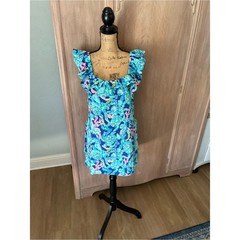 NWT LILLY PULITZER ZOYA RUFFLE ATHLETIC PICKLE BALL Vacation tennis dress 6