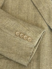 Nordstrom Mens Tweed Blazer Sport Coat Jacket 44L Wool Tan Ivy League Old Money