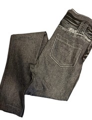Solid Color Vintage Leggings Stretchy Ladies False Jeans SKU1560