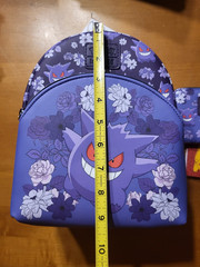 Pokemon Loungefly Gengar Purple Floral Mini Backpack
