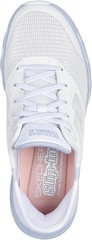 Skechers Women’s Go Walk Glide Step 2.0 Belah Hands Free – White/Lavender – 12 B