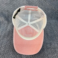 John Deere Pink Corduroy Trucker Hat Mesh Back Adjustable Peach Cap RN114640