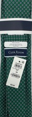 CLUB ROOM Men’s Regular Tie ~ Green ~ Belmont Neat ~ NEW MSRP: $55.