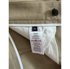 UK 12 US 8 Joseph Laurel Silk Twill Blend Full Midi Skirt Sand Beige ASO