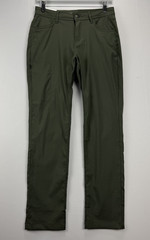 prAna Stretch Zion Halle Straight Pants 2 Short 2/30 Womens Spruce Green Stretch