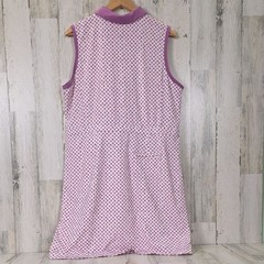 Fairway & Greene Purple White Polka Dot Sleeveless Golf Dress Pockets Size XL