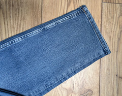 M&S Dark Washed Indigo Stretch Denim Straight Leg High Rise SIENNA JEANS UK 16