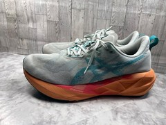 Asics Novoblast 5 Sneakers Men 14M Running Shoes Green Orange Athletic Trainer