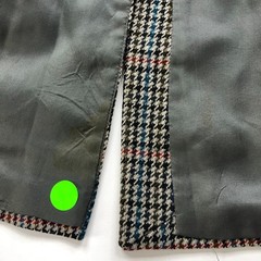 Ermenegildo Zegna Tessuto Houndstooth 44 Wool Sport Coat Beige Black PLS READ