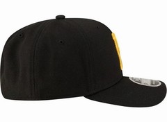 NEW ERA MLB PITTSBURGH PIRATES 970SS 9Seventy Snapback Hat STRETCH BLACK YELLOW