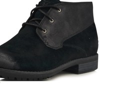 UGG Australia Worthing Vintage Distressed Black Suede Leather Chukka Boots 8.5 M