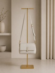 Ivory Beige Italian Leather Crossbody Bag, Small Minimalist Purse, Made in Italy