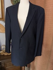 Jos. A. Bank Men’s Navy Wool Suit Jacket 44L 2-Button Notch Lapel center vent