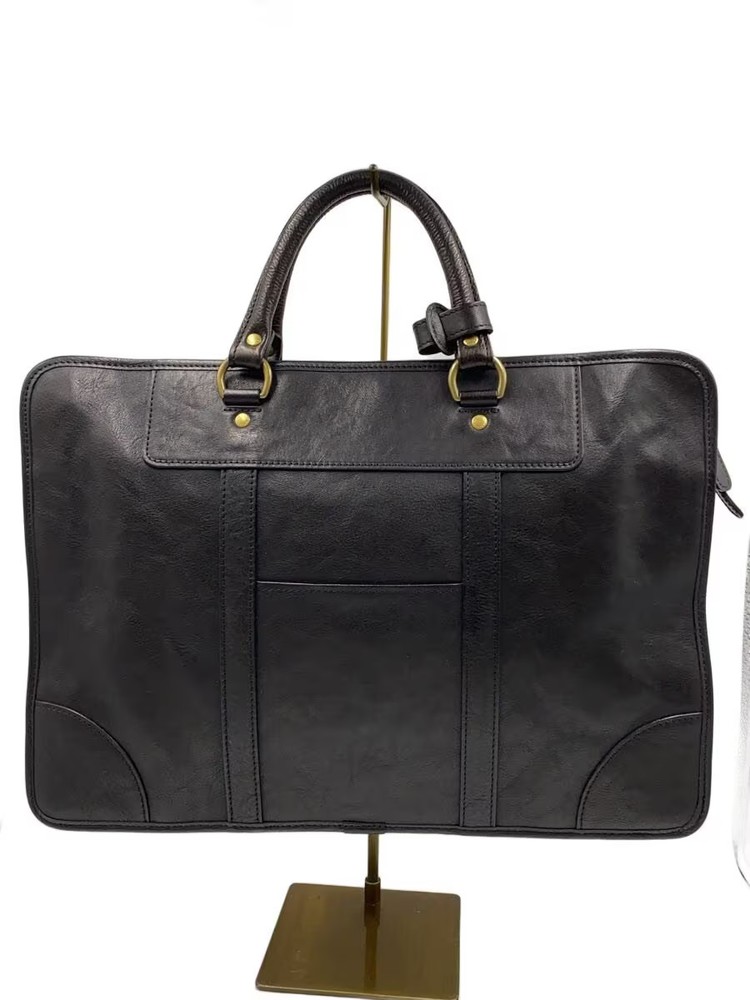 PORTER Shoulder Bag Leather BLK 2WAY BRIEFCASE
