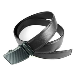 Genuine Leather Mens Ratchet Belt Belts For Men Adjustable Automatic Buckle