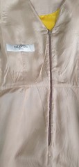 Valentino Roma Yellow Satin Cocktail Dress Crystal Belt IT 40 US 4 Made in Italy