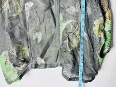 Grizas Sheer Floral Mesh Cowl Neck Tunic Size XL Silk Viscose Water Lillies Silk