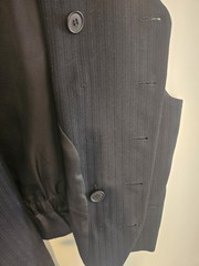 Dolce & Gabbana Men’s 2-Piece Black Pinstripe Suit Size 54 Regular Made Italy