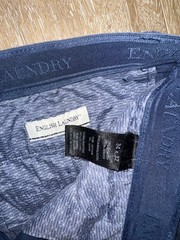 English Laundry Chino Pants Mens 34×30 Navy Blue Cotton Stretch Straight Fit