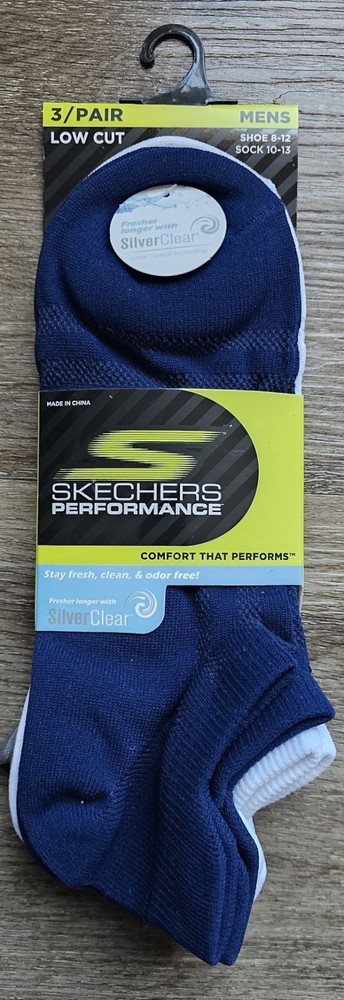 Skechers Performance Men’s 3 Pack Low Cut Socks.