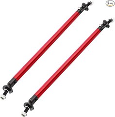 2PCS 8″-11″ Adjustable Splitter Strut Rods, Automotive Front Bumper Color: Red